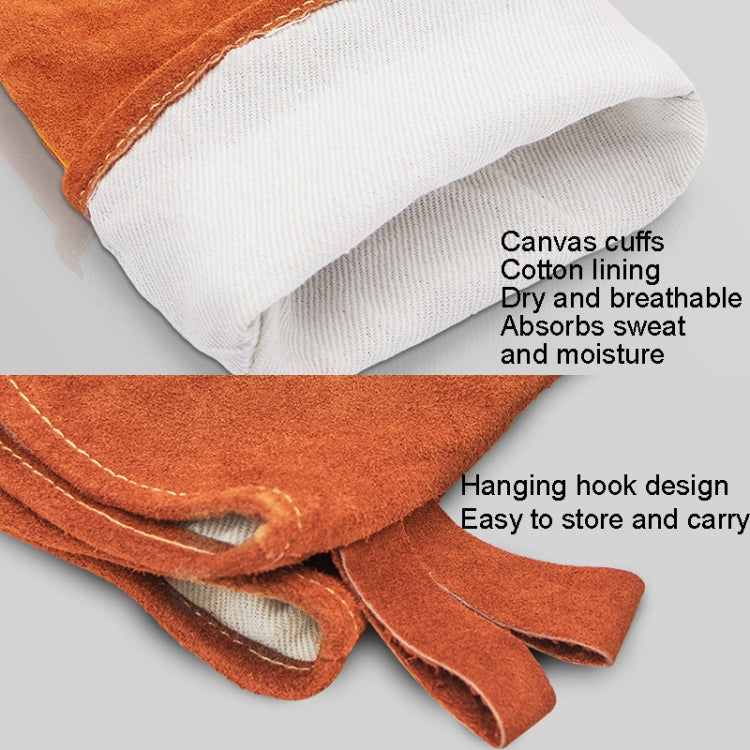 Cowhide High Temperature Resistant Welding Flame Retardant Anti-slip Insulation Gloves, A2416