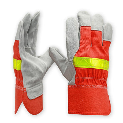 Cowhide Firefighting Gloves Gardening Protection Labor Welding Gloves, A2604