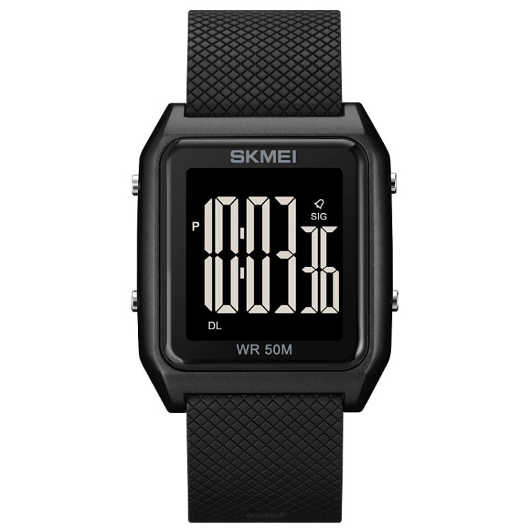 SKMEI 1866 Square Large Screen Men Steel Belt Multi-function Night Light Alarm Clock Watch, 1866, 1866 Rose Gold White Machine, 1866 Rose Gold Black Machine, 1866 Gold White Machine, 1866 Gold Black Machine, 1866 Silver White Machine                   ...