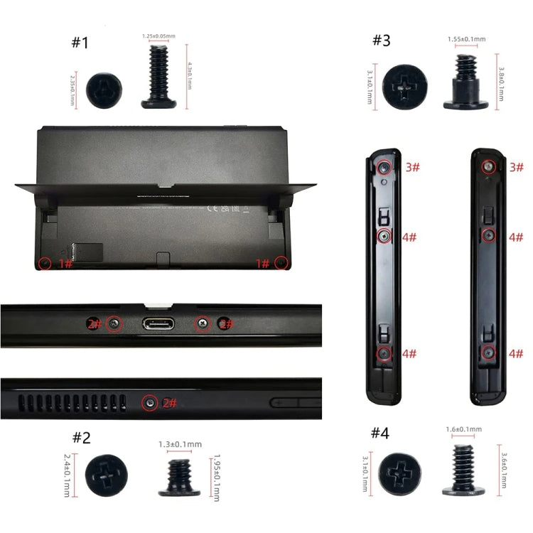 For Switch OLED Host 44 In 1 Screw Set Replacement Accessories