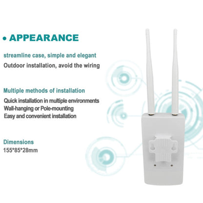 4G LTE Router CPE Outdoor Waterproof Mobile Router Triple Network, EU Plug, European Version, Asian Version