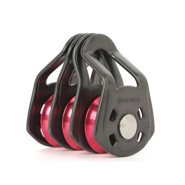 XINDA  Outdoor Three Pulley Cableway Crosses Rock Climbing Hoisting Ball Bearing