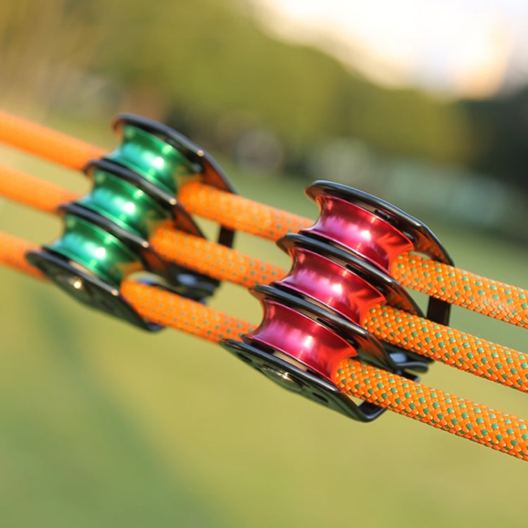 XINDA  Outdoor Three Pulley Cableway Crosses Rock Climbing Hoisting Ball Bearing