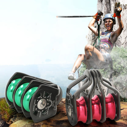 XINDA  Outdoor Three Pulley Cableway Crosses Rock Climbing Hoisting Ball Bearing