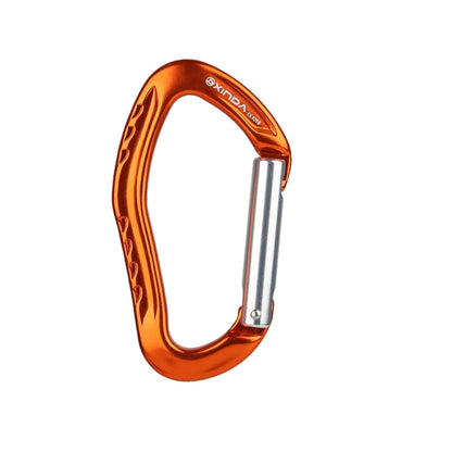 XINDA  22KN Rock Climbing  Straight Quickdraw Spring-loaded Gate Buckle Aluminum Carabiner, XD-8126 (Blue), XD-8126 (Black), XD-8126 (Red), XD-8126 (Orange), XD-8126 (Silver)