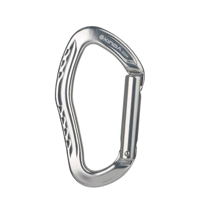 XINDA  22KN Rock Climbing  Straight Quickdraw Spring-loaded Gate Buckle Aluminum Carabiner, XD-8126 (Blue), XD-8126 (Black), XD-8126 (Red), XD-8126 (Orange), XD-8126 (Silver)