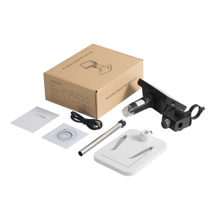 DM3 4.3-Inch Screen LED Light HD Portable Electronic Digital Microscope, Plastic, Metal