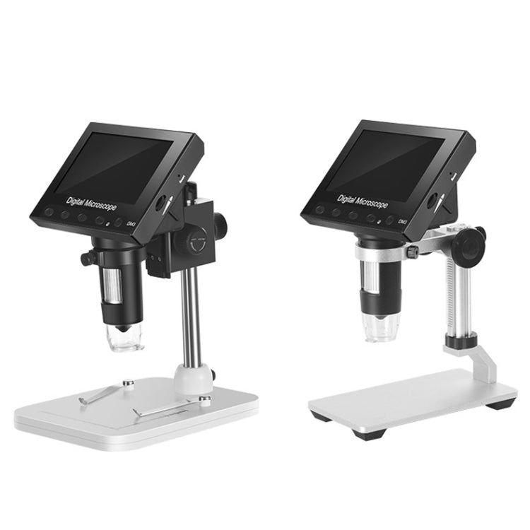 DM3 4.3-Inch Screen LED Light HD Portable Electronic Digital Microscope, Plastic, Metal