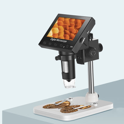 DM3 4.3-Inch Screen LED Light HD Portable Electronic Digital Microscope, Plastic, Metal