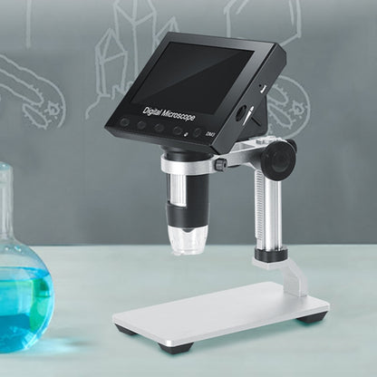 DM3 4.3-Inch Screen LED Light HD Portable Electronic Digital Microscope, Plastic, Metal