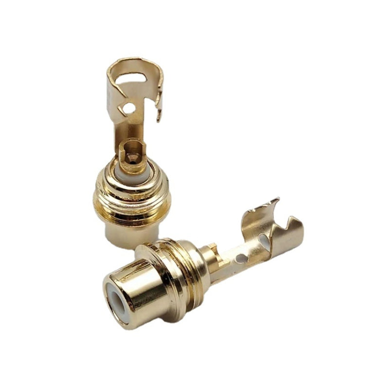 10psc AV Audio Plug RCA Lotus Female Plug With Clip, 10psc