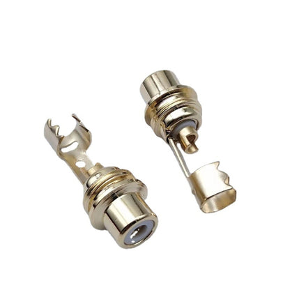 10psc AV Audio Plug RCA Lotus Female Plug With Clip, 10psc