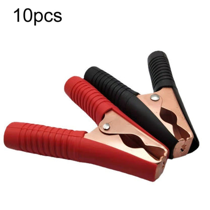 10pcs 100A 90mm All-inclusive Copper-plated High-current Car Battery Clip, 100A