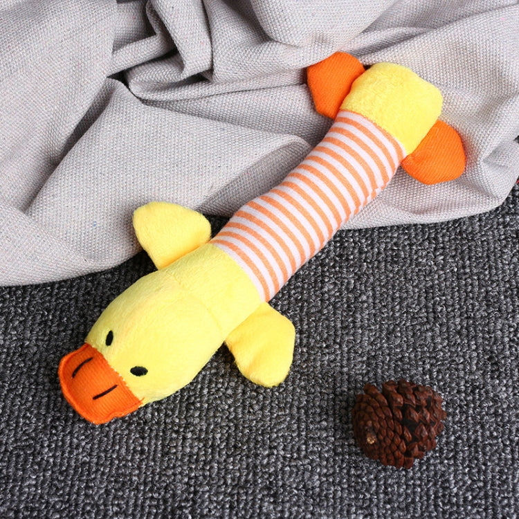 Animal Cute Long Striped Plush Sounding Pet Toy, Elephant, Pig, Duck