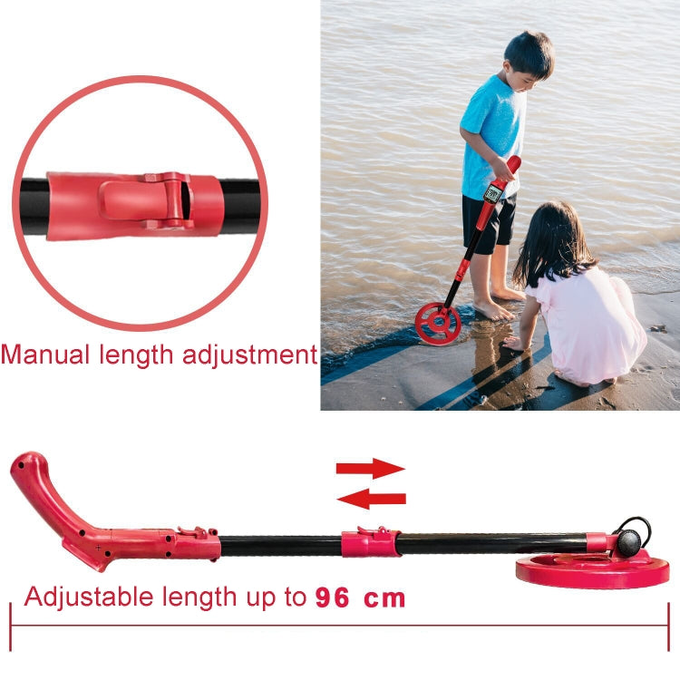 Goint MD3006 Metal Detector Outdoor Treasure Hunter Toys Children Science Detector, MD3006 (Red), MD3006 (Light Green)