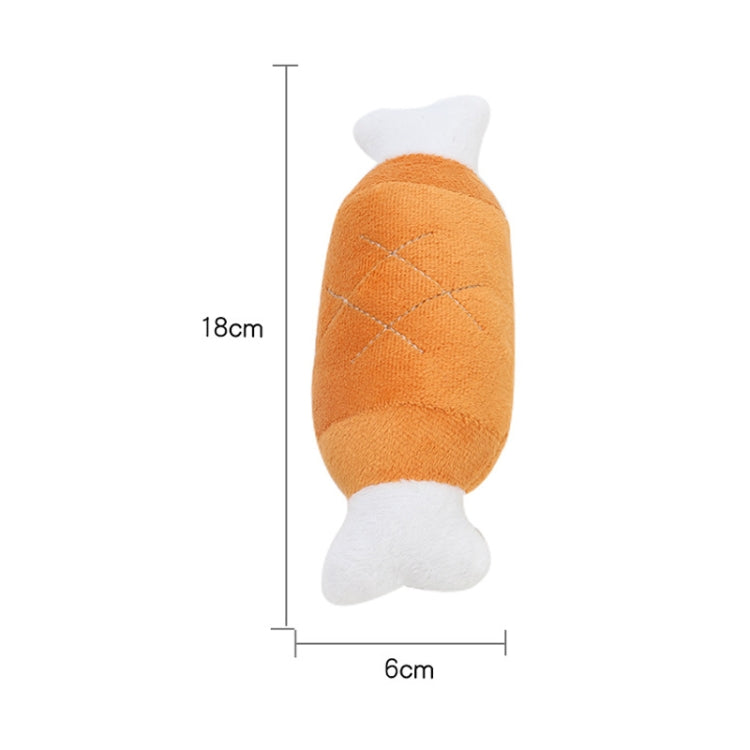2pcs Bone Chicken Drumstick Plush Toys Sounding Pet Toys, Chicken Bone