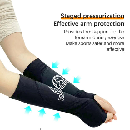 1pair Volleyball Arm Sleeves Passing Forearm Guard with Protection Pad and Thumbhole, Youth Style Black, Youth Style Gem Blue, Youth Style White, Adult Black, Adult Gem Blue, Adult White
