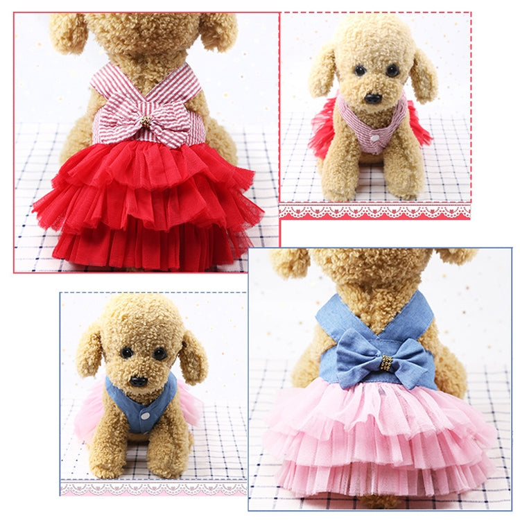 Pet Mesh Skirt Dress Dog Cat Clothes, XS, S, M, L, XL, XXL
