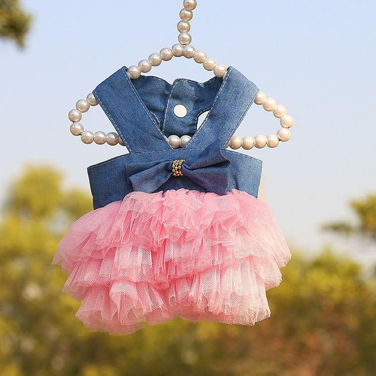 Pet Mesh Skirt Dress Dog Cat Clothes, XS, S, M, L, XL, XXL