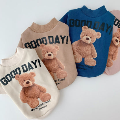 2pcs Cute Warm Pet Fleece Sweater Teddy Bear Cat Clothes, S, L, XL, XXL, XS, M