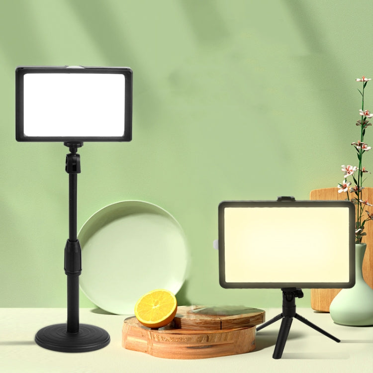 8 Inch 3200-5500K Three-color Temperature Photography Flat-panel Live Fill Light,Spec:, Small Tripod, 30cm Bracket, 42cm Bracket, 0.5m Bracket, 0.5m Bracket +Bluetooth RC, 2.1m Bracket, 2.1m Bracket+Bluetooth RC