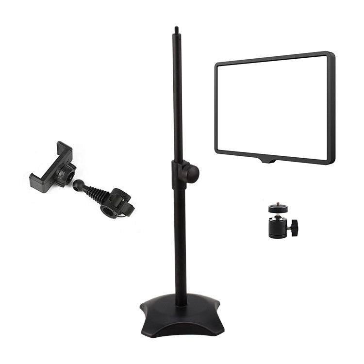 10 Inch 3000-6500K Three-color Temperature Photography Flat-panel Live Fill Light,Spec:, Only Light, 30cm Bracket, 42CM Bracket, 0.5m Bracket, 2.1m Bracket, 2.1m Bracket+Clip, Small Tripod