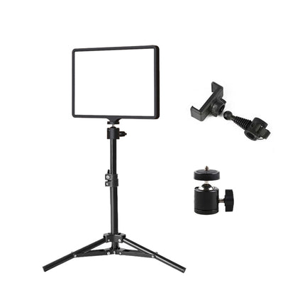 10 Inch 3000-6500K Three-color Temperature Photography Flat-panel Live Fill Light,Spec:, Only Light, 30cm Bracket, 42CM Bracket, 0.5m Bracket, 2.1m Bracket, 2.1m Bracket+Clip, Small Tripod