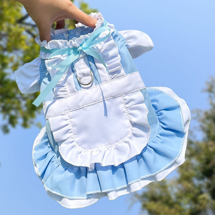 Pet Parent-child Dress Maid Skirt Can Be Hung With Leash, XS, S, M, L, XL, XXL