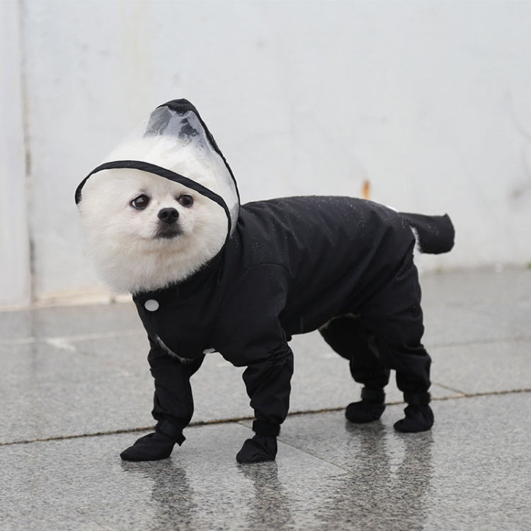 All-inclusive Pet Four-leg One-piece Outdoor Waterproof Raincoat, S, M, L, XL