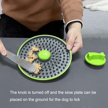 Multi-functional Card Dog Cage Licking Plate Suction Cup Dog Feeder, Bowl+Disc, Bowl+Ball