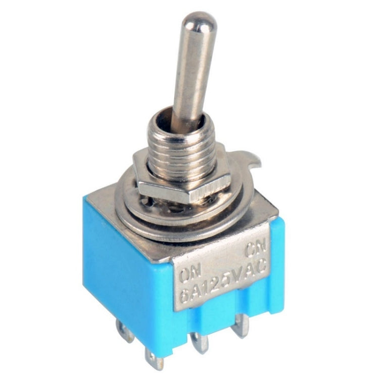 10pcs 6 Pin 2-speed Rocker Toggle Button Switch, MTS-202