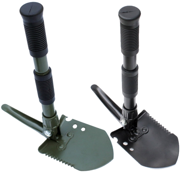 Multifunctional Thickened Double Grip Shovel Outdoor Camping Folding Shovel, Multifunctional (Black), Multifunctional (Green)