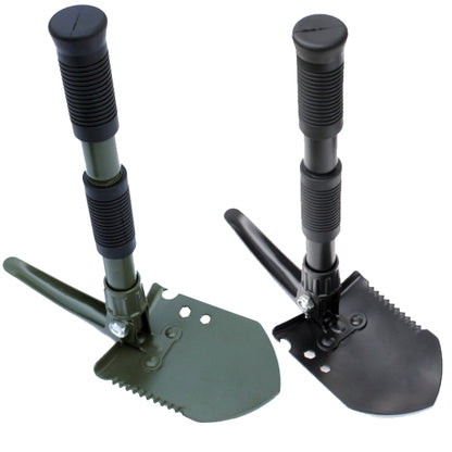 Multifunctional Thickened Double Grip Shovel Outdoor Camping Folding Shovel, Multifunctional (Black), Multifunctional (Green)