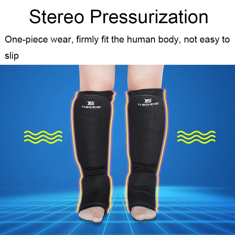 Elastic Breathable Karate Leg Guards Taekwondo EVA Board Protective Gear, S (White), M (White), L (White), XL (White), S (Black), M (Black), L (Black), XL (Black)