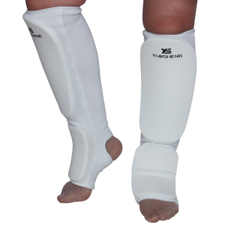 Elastic Breathable Karate Leg Guards Taekwondo EVA Board Protective Gear, S (White), M (White), L (White), XL (White), S (Black), M (Black), L (Black), XL (Black)