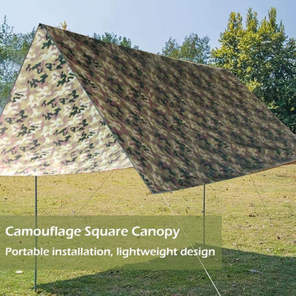 Waterproof Tent Tarp Square Canopy Polyester Sunshade Floor Mat, 3X3m, 3X4m, 3X5m