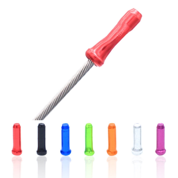50pcs Mountain Road Bicycle Aluminum Alloy Brake Shifting Cable Core Cap, Brake Core Cap