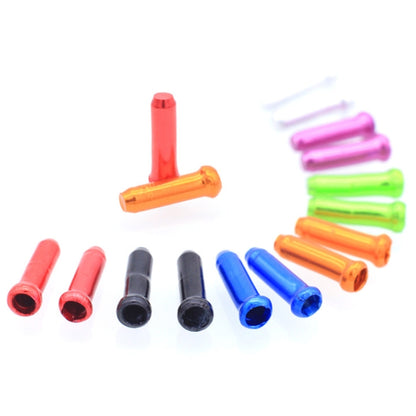 50pcs Mountain Road Bicycle Aluminum Alloy Brake Shifting Cable Core Cap, Brake Core Cap