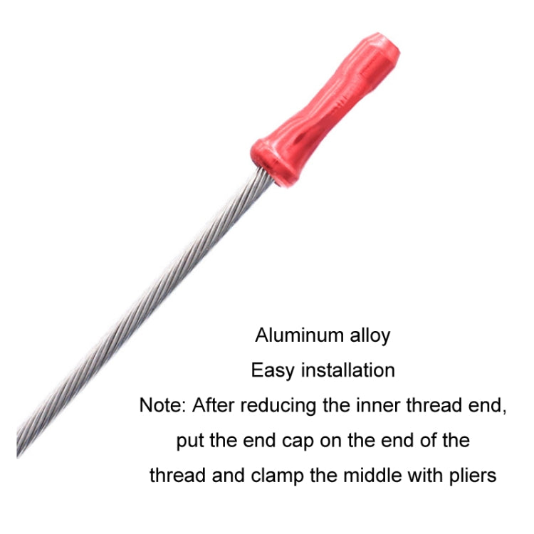 50pcs Mountain Road Bicycle Aluminum Alloy Brake Shifting Cable Core Cap, Brake Core Cap