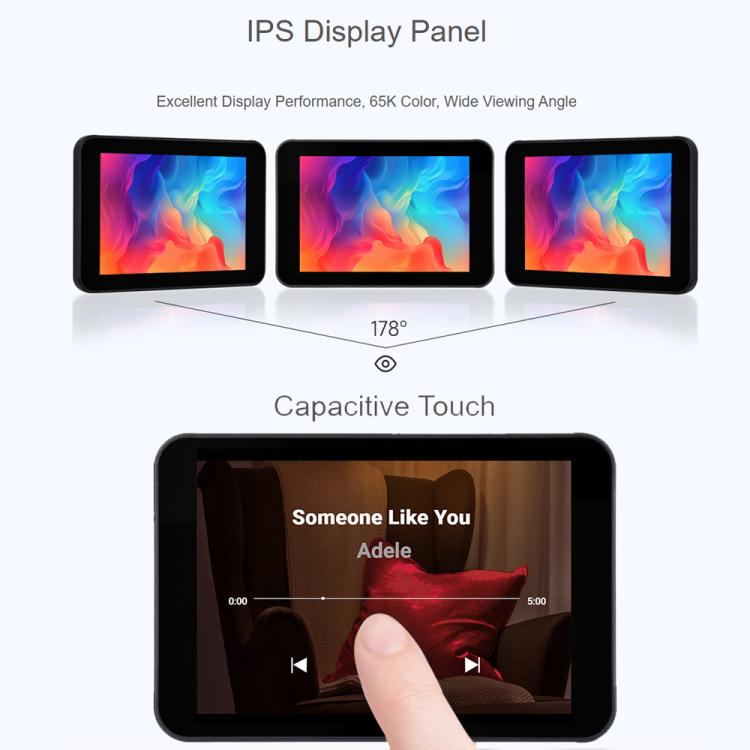 Waveshare RP2350 Dual-Core Development Board With 3.5-Inch 320x480 LCD, 65K Color Display, Standard Ver, With Case and OV5640 camera