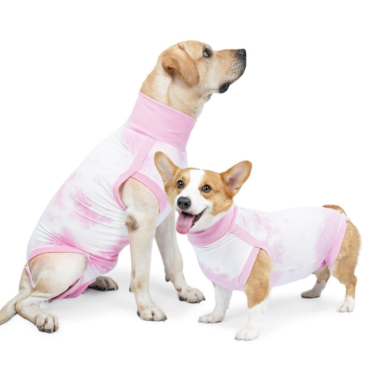 Tie-dye Dog Postoperative Clothes Easy to Put On and Take Off Pet Sterilization Clothes, XXS, S, M, L, XL, XXL, XXXL
