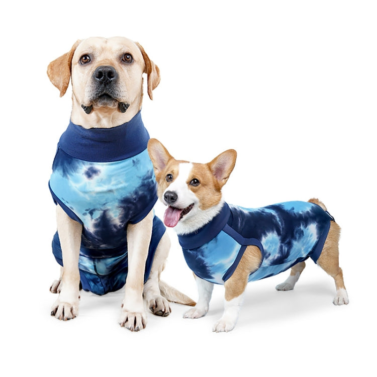 Tie-dye Dog Postoperative Clothes Easy to Put On and Take Off Pet Sterilization Clothes, XXS, S, M, L, XL, XXL, XXXL