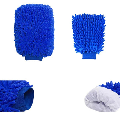 Car Wash Waterproof Gloves Wheel Hub Cleaning Brush, 30 in 1