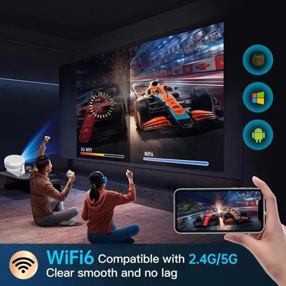 T269 Pro 1280x720P Smart Projector WiFi 6 4K Android 11 System Home Cinema, EU Plug, US Plug, UK Plug, AU Plug