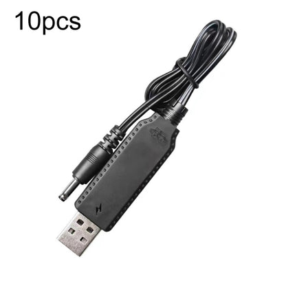10pcs 3.7V IC Circuit Protection Lithium Battery USB Straight Head Charging Cable, 2.0mm, 3.5mm, 5.5mm