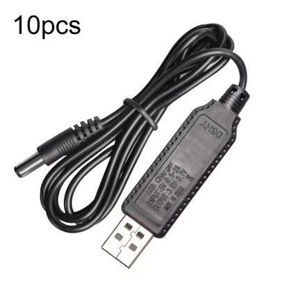 10pcs 3.7V IC Circuit Protection Lithium Battery USB Straight Head Charging Cable, 2.0mm, 3.5mm, 5.5mm