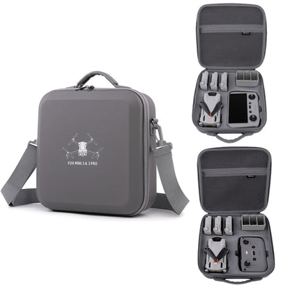 For DJI Mini 3 / Mini 3 Pro  BKANO PU Storage Bag Portable Shoulder Bag Messenger Bag, M3-012 RC Version, M3-012 RC-N1 Version