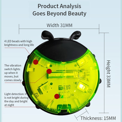 Ladybug Wheel Light Children Balance Bike Bicycle Hub Light, Smart Red, Smart Green, Smart Blue, Manual Red, Manual Green, Manual Blue, Manual Transparent