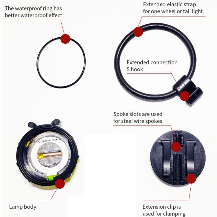 Ladybug Wheel Light Children Balance Bike Bicycle Hub Light, Manual Red