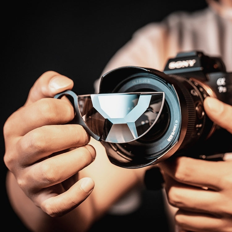 Handheld Semicircle Kaleidoscope Filter Photography Camera Accessories, Handheld Semicircle 79mm